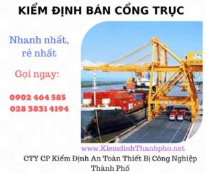 Hình ảnh kiểm định Bán Cổng trục