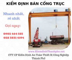 Hình ảnh kiểm định Bán Cổng trục