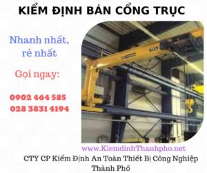 Hình ảnh kiểm định Bán Cổng trục