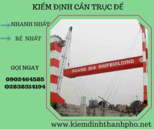 Hình ảnh kiểm định cần trục đế