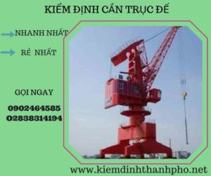 Hình ảnh kiểm định cần trục đế