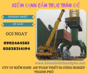 Hình ảnh kiểm định cần trục đế