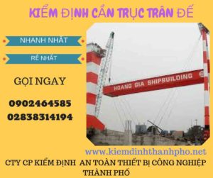 Hình ảnh kiểm định cần trục đế