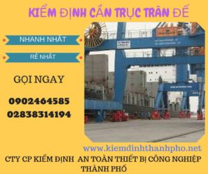 Hình ảnh kiểm định cần trục đế