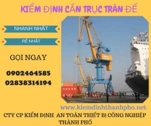 Hình ảnh kiểm định cần trục đế