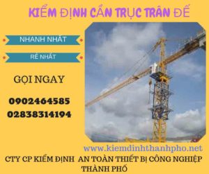 Hình ảnh kiểm định cần trục đế