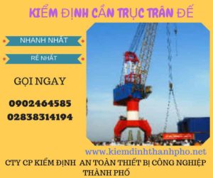 Hình ảnh kiểm định cần trục đế