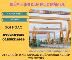 Hình ảnh kiểm định cần trục đế