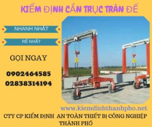 Hình ảnh kiểm định cần trục đế