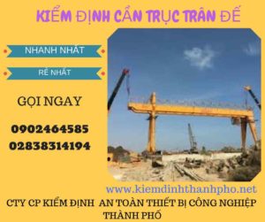 Hình ảnh kiểm định cần trục đế