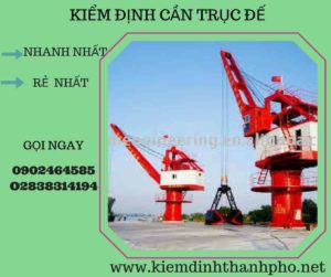 Hình ảnh kiểm định cần trục đế