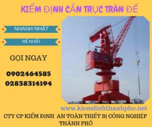 Hình ảnh kiểm định cần trục đế