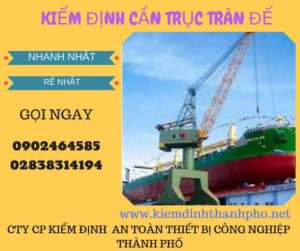 Hình ảnh kiểm định cần trục đế