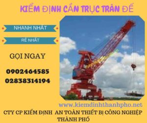 Hình ảnh kiểm định cần trục đế