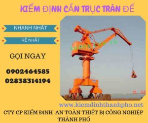 Hình ảnh kiểm định cần trục đế