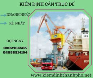 Hình ảnh kiểm định cần trục đế