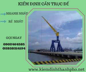 Hình ảnh kiểm định cần trục đế