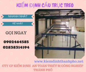 Hình ảnh kiểm định Cầu trục treo