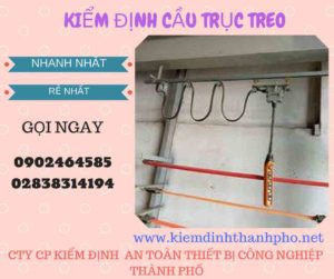 Hình ảnh kiểm định Cầu trục treo