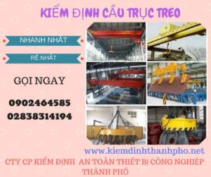 Hình ảnh kiểm định Cầu trục treo