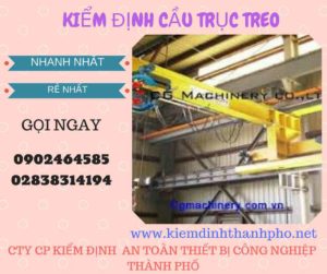 Hình ảnh kiểm định Cầu trục treo