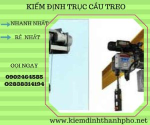 Hình ảnh kiểm định Cầu trục treo