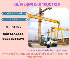 Hình ảnh kiểm định Cầu trục treo