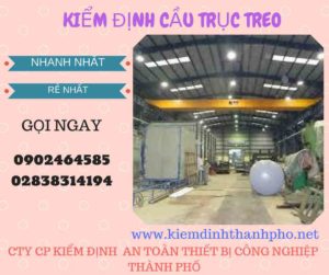 Hình ảnh kiểm định Cầu trục treo