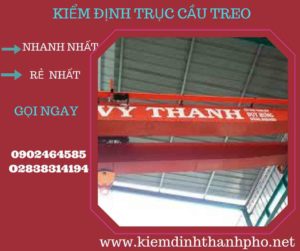 Hình ảnh kiểm định Cầu trục treo