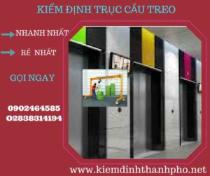 Hình ảnh kiểm định Cầu trục treo