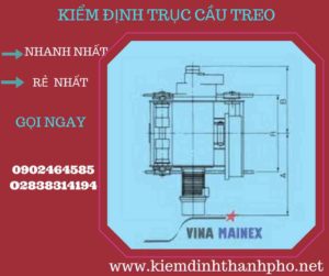 Hình ảnh kiểm định Cầu trục treo