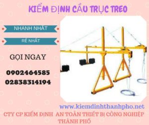 Hình ảnh kiểm định Cầu trục treo