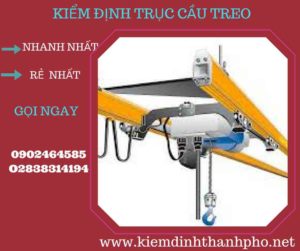 Hình ảnh kiểm định Cầu trục treo