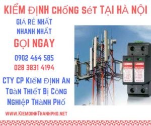 hình ảnh kiểm định chống sét tại Hà Nội