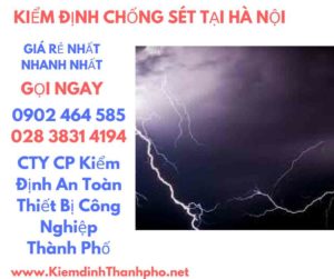 hình ảnh kiểm định chống sét tại Hà Nội