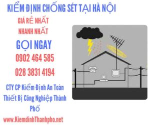 hình ảnh kiểm định chống sét tại Hà Nội