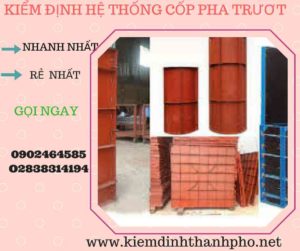 Hình ảnh kiểm định Hệ thống cốp pha trượt