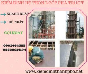 Hình ảnh kiểm định Hệ thống cốp pha trượt