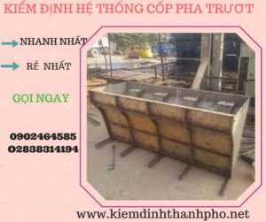 Hình ảnh kiểm định Hệ thống cốp pha trượt