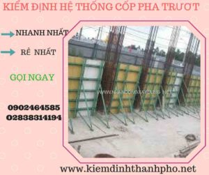 Hình ảnh kiểm định Hệ thống cốp pha trượt