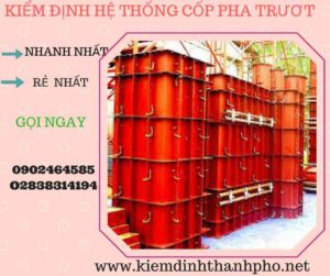 Hình ảnh kiểm định Hệ thống cốp pha trượt