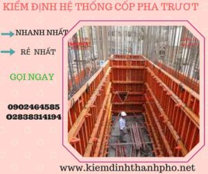 Hình ảnh kiểm định Hệ thống cốp pha trượt