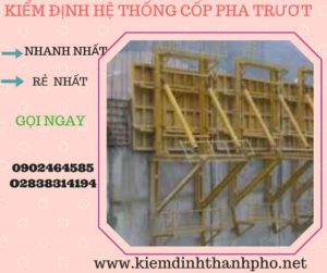 Hình ảnh kiểm định Hệ thống cốp pha trượt