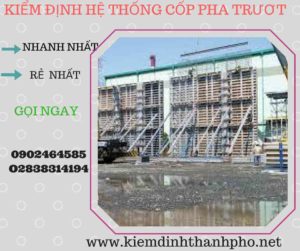 Hình ảnh kiểm định Hệ thống cốp pha trượt