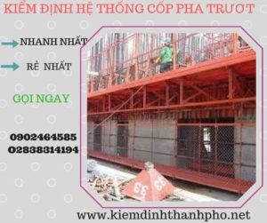 Hình ảnh kiểm định Hệ thống cốp pha trượt