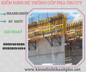 Hình ảnh kiểm định Hệ thống cốp pha trượt