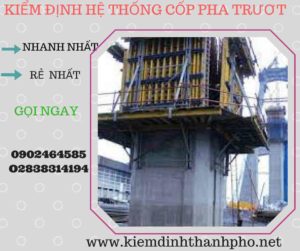 Hình ảnh kiểm định Hệ thống cốp pha trượt