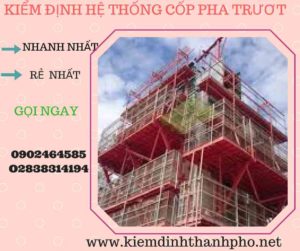 Hình ảnh kiểm định Hệ thống cốp pha trượt