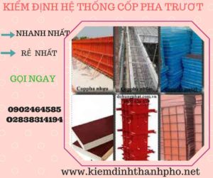 Hình ảnh kiểm định Hệ thống cốp pha trượt