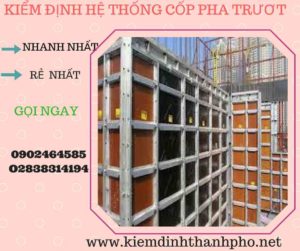 Hình ảnh kiểm định Hệ thống cốp pha trượt